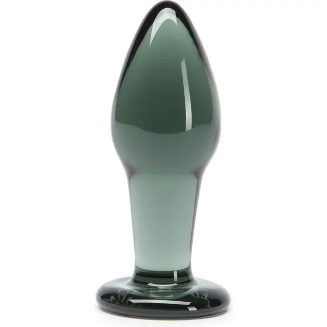 Стеклянная анальная пробочка Something Darker Glass Butt Plug - 10,7 см - Fifty Shades Darker