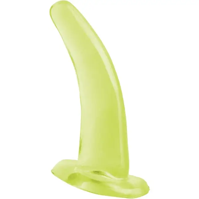 Светящаяся в темноте анальная пробка His and Hers G-Spot - 12,4 см - Basix Rubber Works