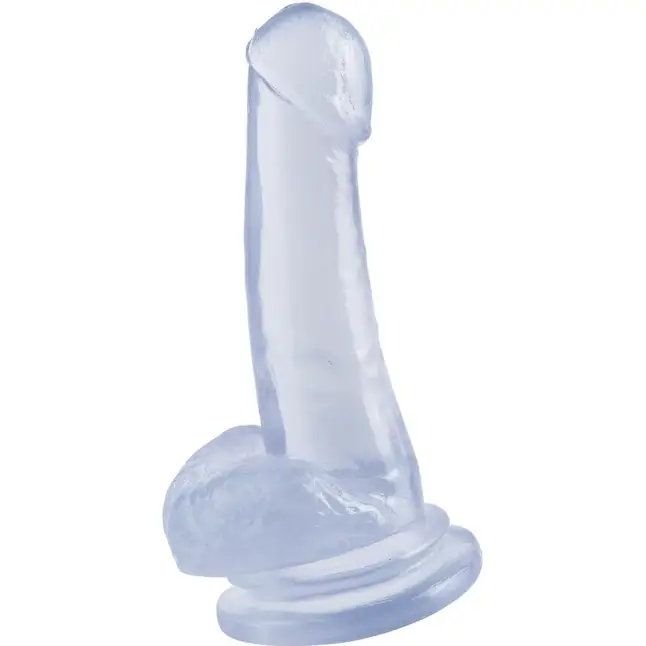 Прозрачный фаллоимитатор 8 Dong with Suction Cup - 19,1 см - Basix Rubber Works
