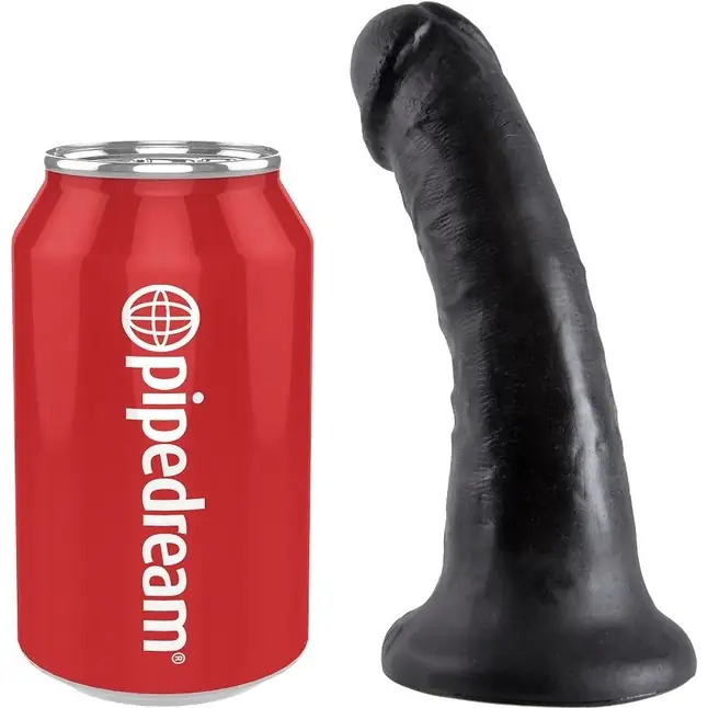 Чёрный фаллоимитатор с присоской 6 Cock - 15,2 см - King Cock. Фотография 2.