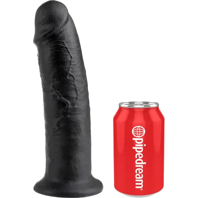 Чёрный фаллос-гигант 10 Cock - 25,4 см - King Cock. Фотография 2.