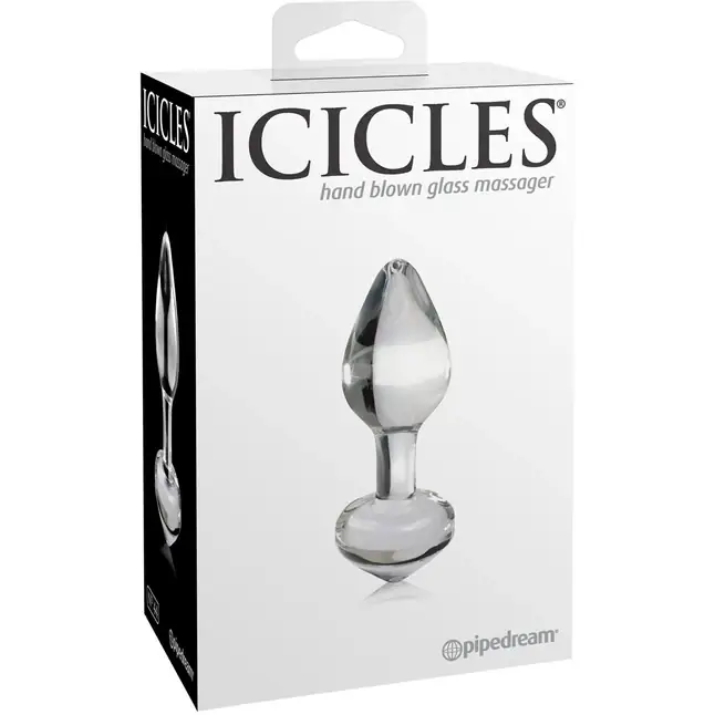 Анальная пробка из стекла Icicles No. 44 - 8,3 см - Icicles. Фотография 5.