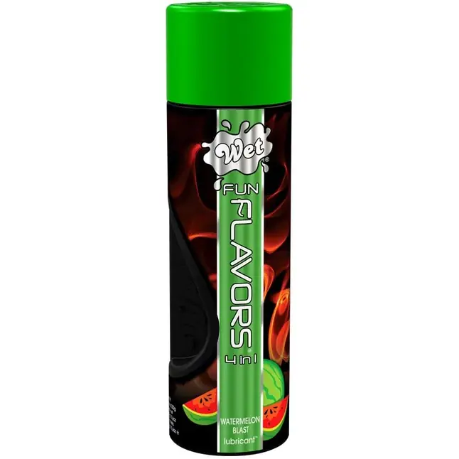 Разогревающий лубрикант Fun Flavors 4-in-1 Watermelon Blast с ароматом арбуза - 316 мл - Wet Fun Flavors 4-in-1