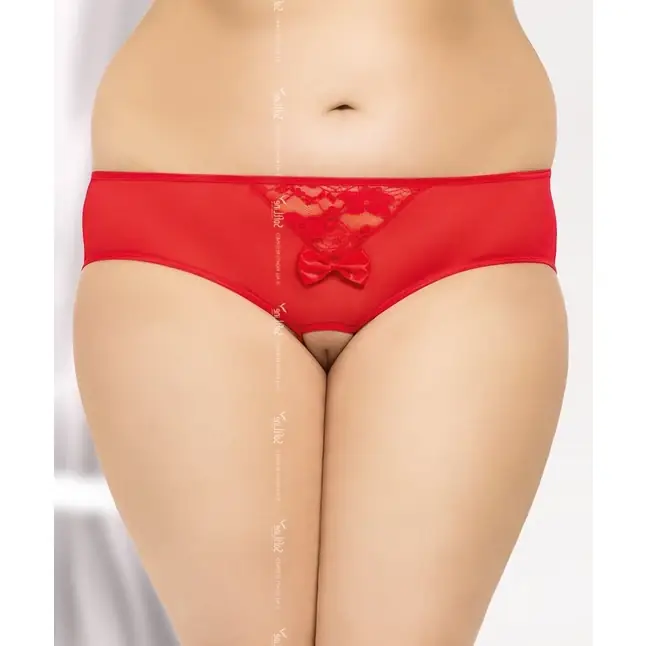 Трусики с ажурной вставкой на попке и доступом - Pants Thongs. Фотография 3.