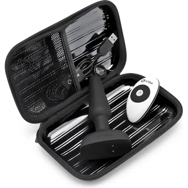 Чёрная анальная вибропробка с 3 источниками вибрации TRIO REMOTE CONTROL PLUG BLACK - 13,5 см. Фотография 5.