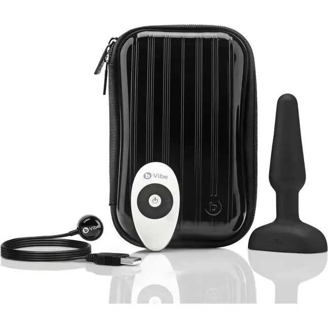 Чёрная анальная вибропробка с 3 источниками вибрации TRIO REMOTE CONTROL PLUG BLACK - 13,5 см. Фотография 7.