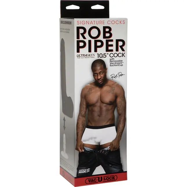 Темнокожий фаллоимитатор Rob Piper - 25,4 см - Signature Cocks. Фотография 5.
