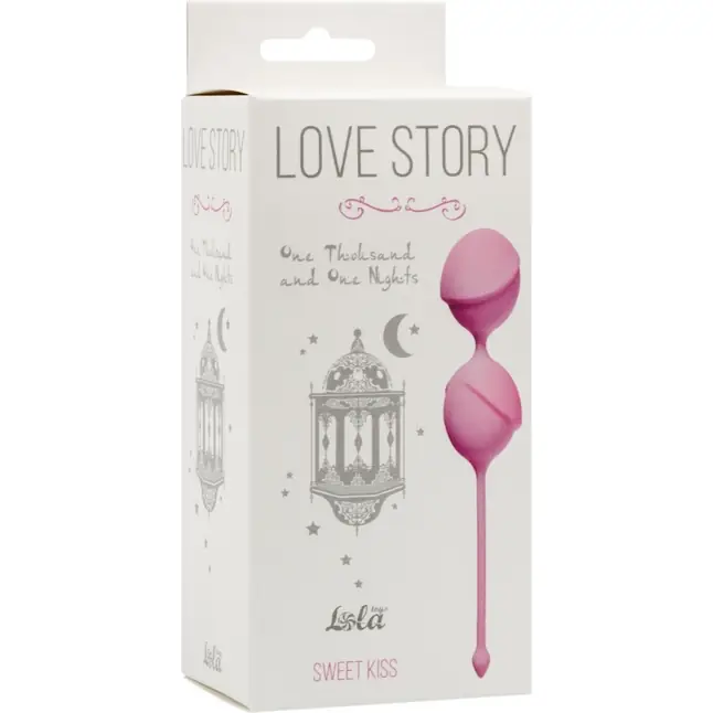 Розовые вагинальные шарики One Thousand and One Nights - Love Story. Фотография 3.