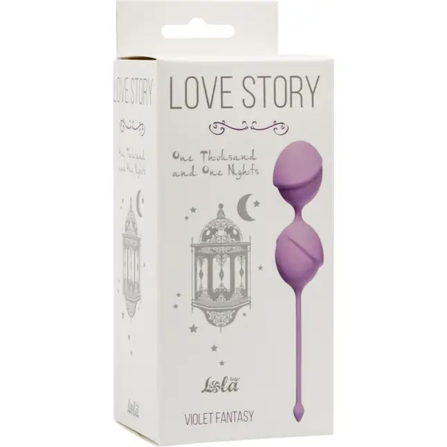 Сиреневые вагинальные шарики One Thousand and One Nights - Love Story. Фотография 3.