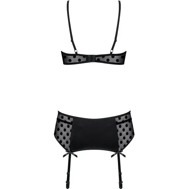 Игривый комплект с поясом в горошек Dotina - Sexy. Фотография 4.