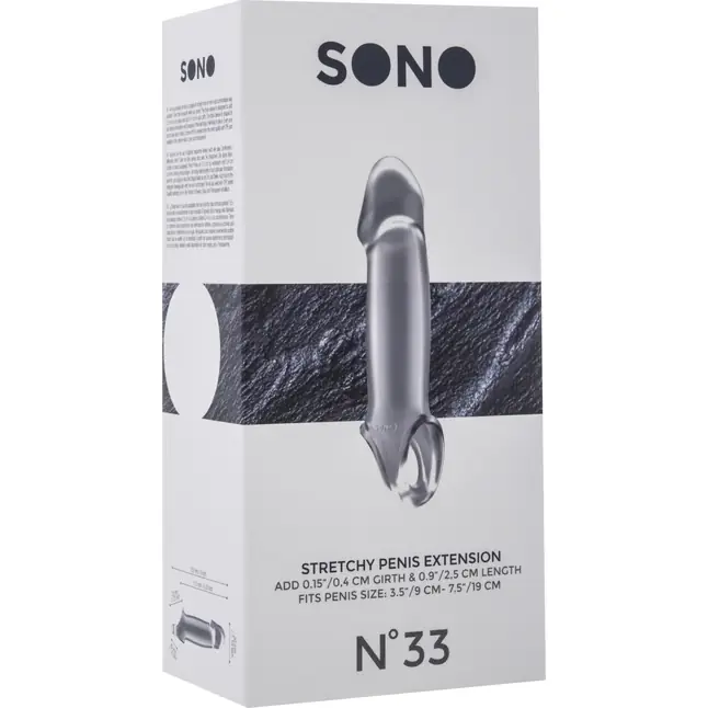 Прозрачная насадка с подхватом Stretchy Penis Extension No.33 - Sono. Фотография 3.