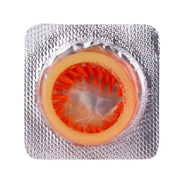 Стимулирующая насадка со спиралью из усиков Platino Шторм - Sitabella condoms. Фотография 4.