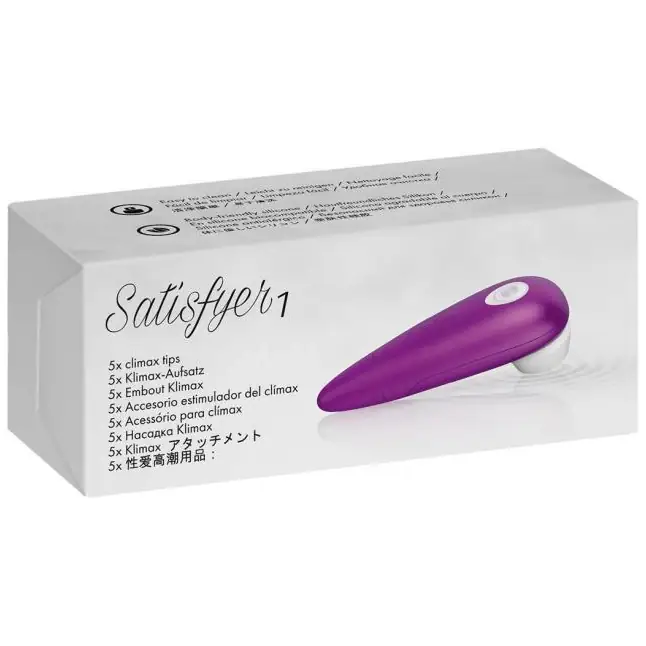 Набор из 5 сменных насадок для стимулятора Satisfyer 1. Фотография 2.