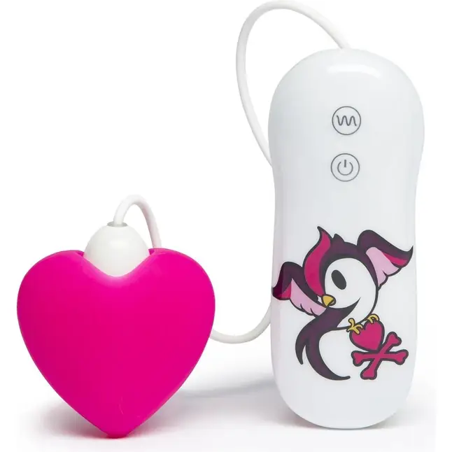 Розовый клиторальный вибростимулятор-сердечко SILICONE PINK HEART CLITORAL VIBRATOR