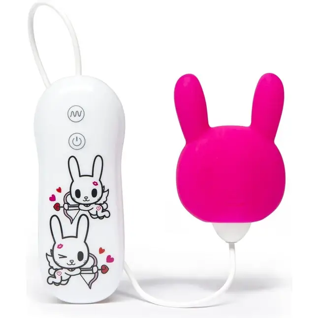 Розовый клиторальный стимулятор-зайчик SILICONE PURPLE BUNNY CLITORAL VIBRATOR