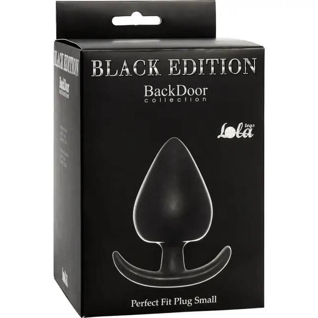 Анальная пробка Perfect Fit Plug Small - 7,4 см - Back Door Collection Black Edition. Фотография 2.