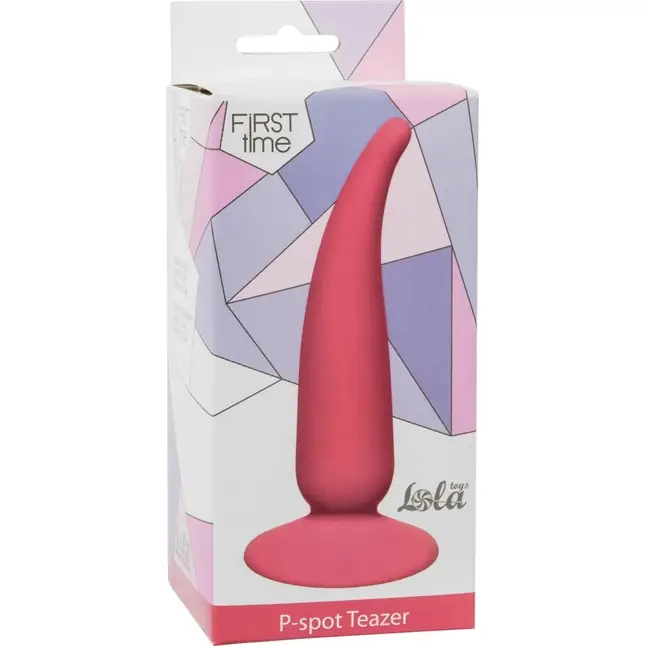 Розовая анальная пробка P-spot Teazer Pink - 12,2 см - First Time. Фотография 2.