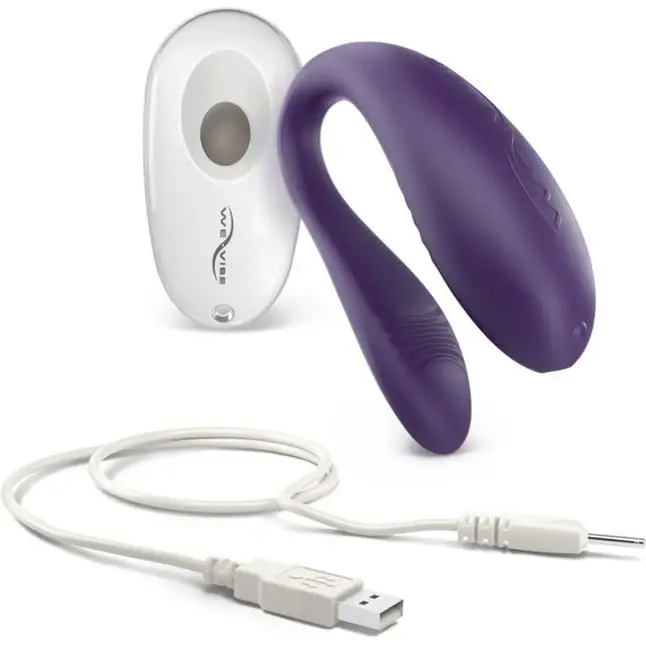 Фиолетовый вибратор для пар We-Vibe Unite Purple. Фотография 4.