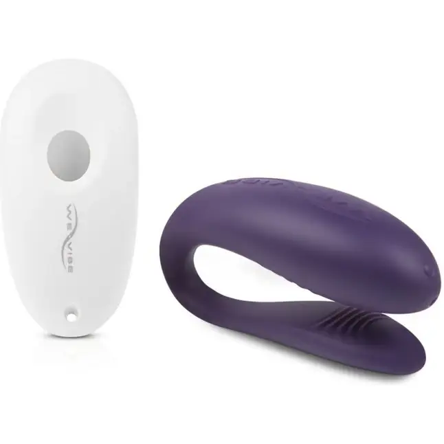 Фиолетовый вибратор для пар We-Vibe Unite Purple. Фотография 5.