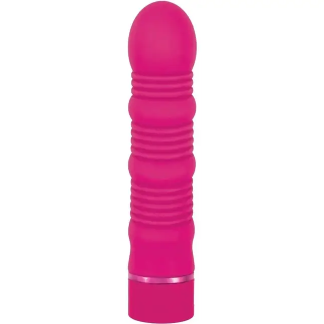 Ярко-розовый водонепроницаемый вибромассажер PowerPlay Maxx Power Vibe - 19 см - Power Play