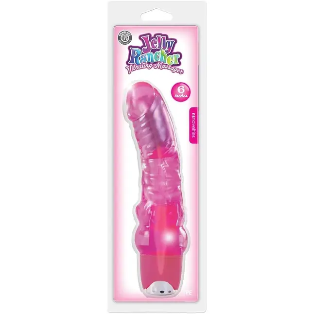 Розовый многоскоростной вибромассажёр Jelly Rancher 6 Vibrating Massager - 19 см - Jelly Rancher. Фотография 2.