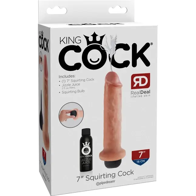 Фаллоимитатор с имитацией семяизвержения 7 Squirting Cock - 21,6 см - King Cock. Фотография 7.