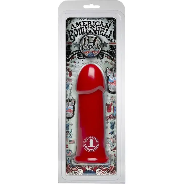 Фаллоимитатор American Bombshell B-7 Torpedo Cherry Bomb - 17,8 см - American Bombshell. Фотография 2.