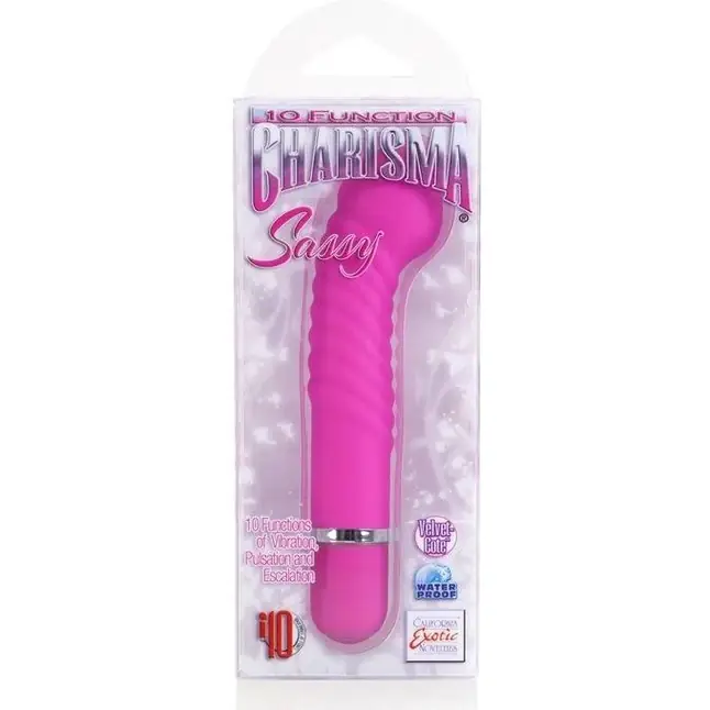 Розовый вибромассажер 10-Function Charisma Sassy - 19,75 см - Charisma. Фотография 3.