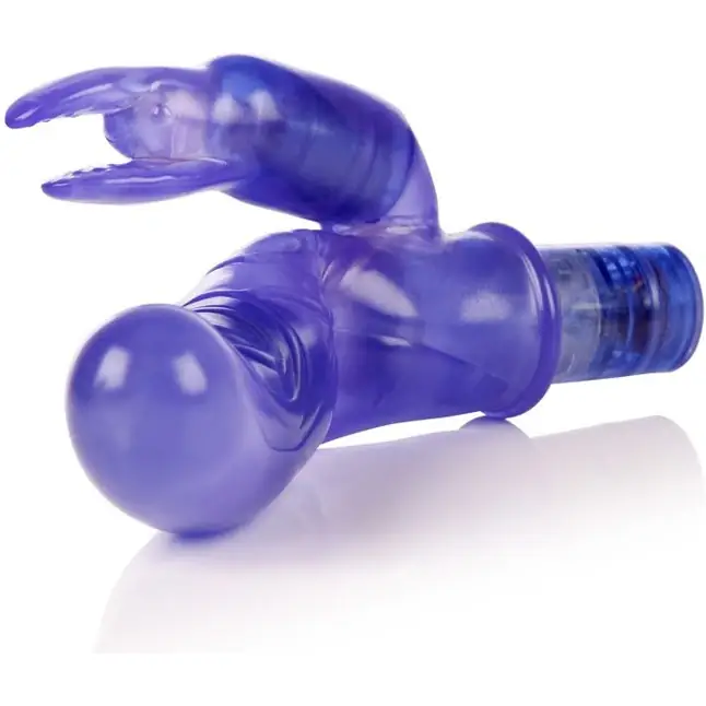 Фиолетовый вибромассажер 10-Function Bendie Bounding Bunny Vibes - 22,8 см - Bendies. Фотография 3.