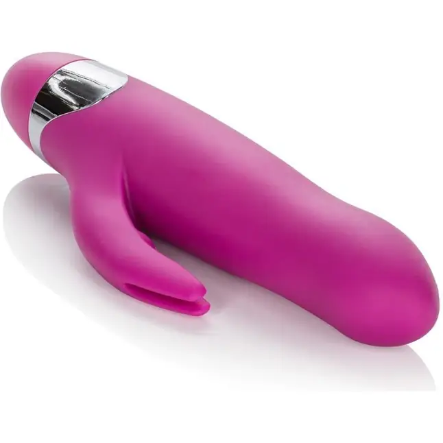 Вибромассажер с клиторальной стимуляцией Turn it Up! 7-Function Silicone Massager - 20,3 см - Up!. Фотография 5.