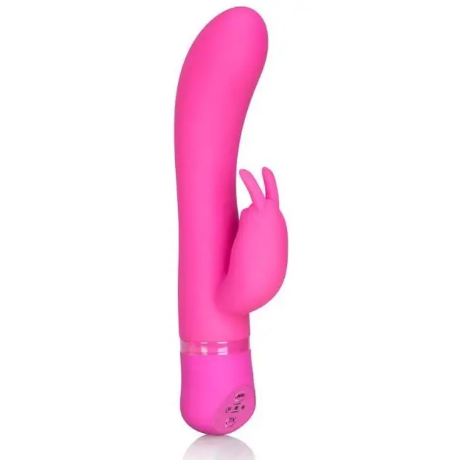 Вибромассажер Spellbound Bunny с загнутым кончиком - 17,8 см - Spellbound