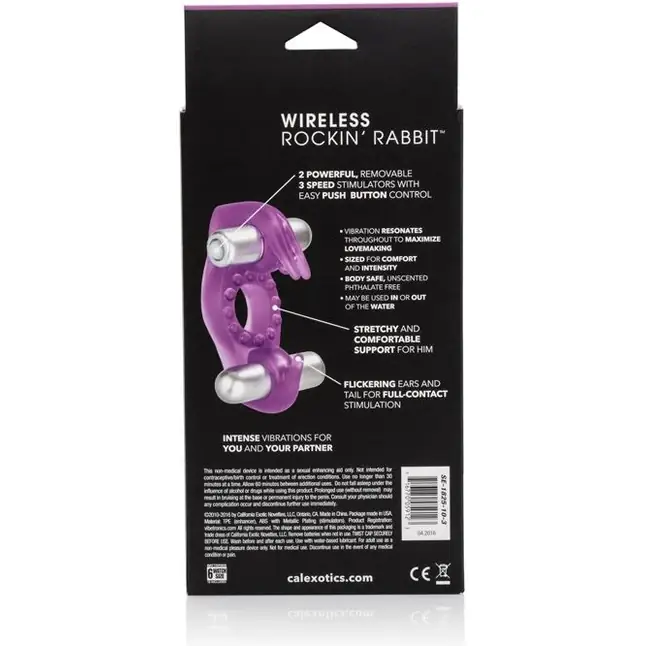 Эрекционное виброкольцо Wireless Rockin Rabbit - Couples Enhancers. Фотография 3.