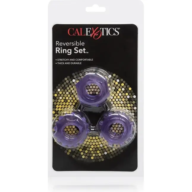 Набор из 3 колец на пенис Reversible Ring Set - Rings!. Фотография 3.