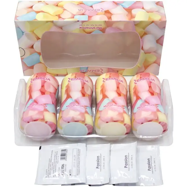 Набор из 4 мастурбаторов Zemalia Marshmallow. Фотография 4.