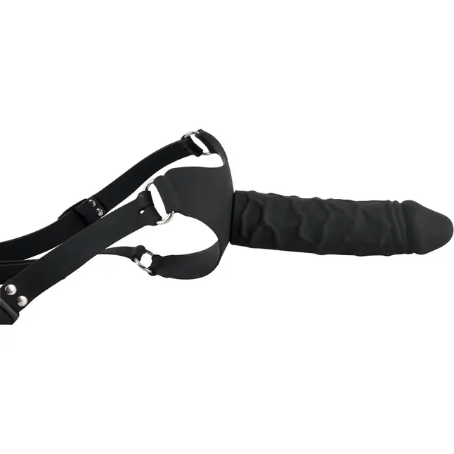 Силиконовый страпон на регулируемых ремешках Silicone Strap-On - 17 см - You2Toys. Фотография 2.