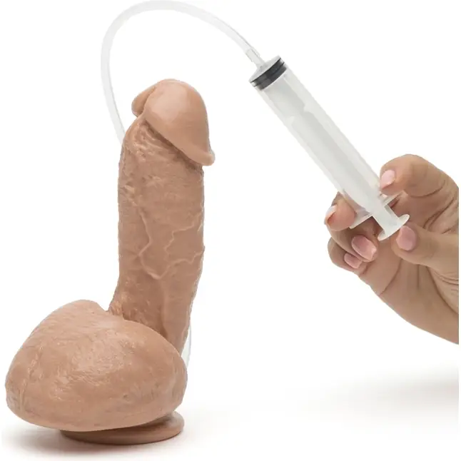Фаллоимитатор с имитацией семяизвержения The Amazing Squirting Realistic Cock - 18,8 см - The Realistic Cock. Фотография 8.