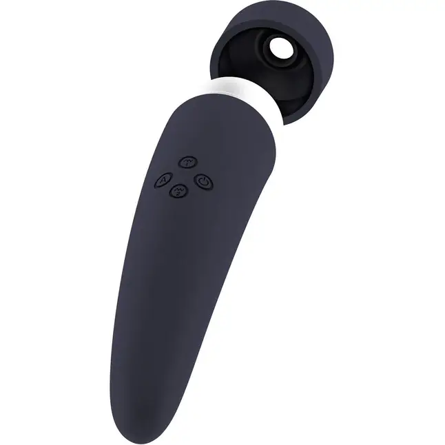 Чёрный вакуумный клиторальный вибромассажер Personal vibrator HIKY - Hiky. Фотография 5.
