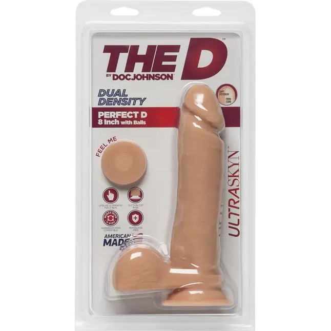 Телесный фаллоимитатор на литой присоске Perfect D 8 - 20,32 см - The D. Фотография 3.