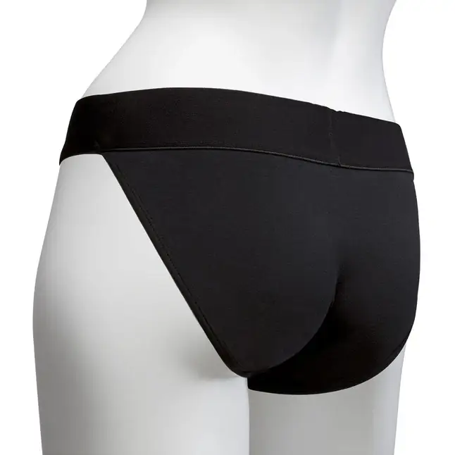 Трусики с плугом Vac-U-Lock Panty Harness with Plug Full Back - S/M - Vac-U-Lock. Фотография 2.