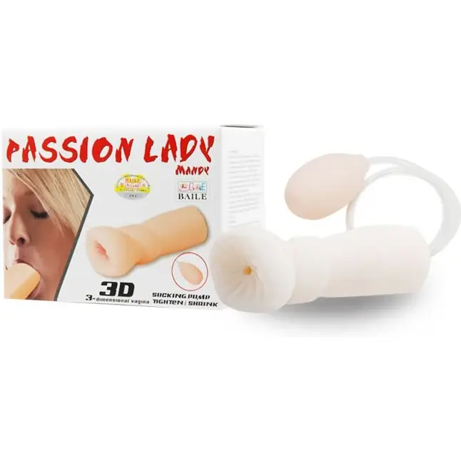 Мастурбатор Passion Lady Mandy с помпой для имитации посасывания