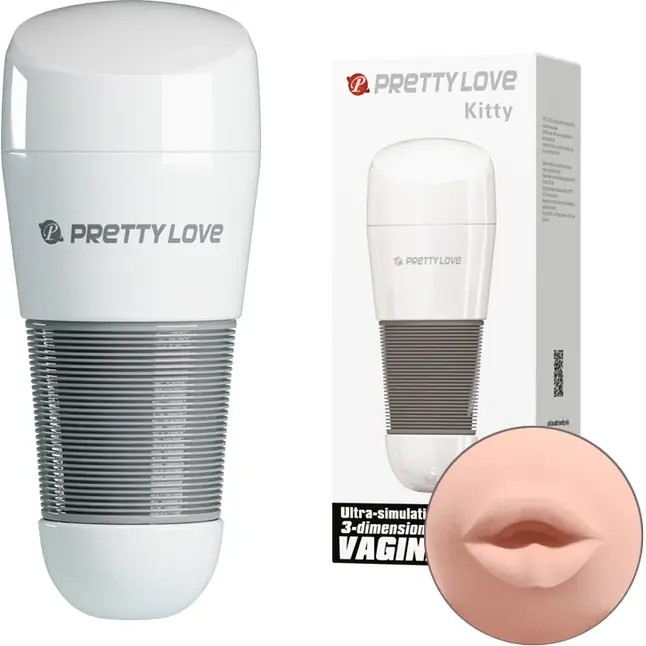 Мега-мастурбатор ротик Kitty без вибрации - Pretty Love