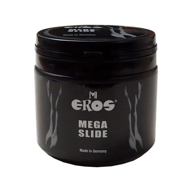Банка супер-скользкой смазки на силиконовой основе Eros Mega Slide - 500 мл