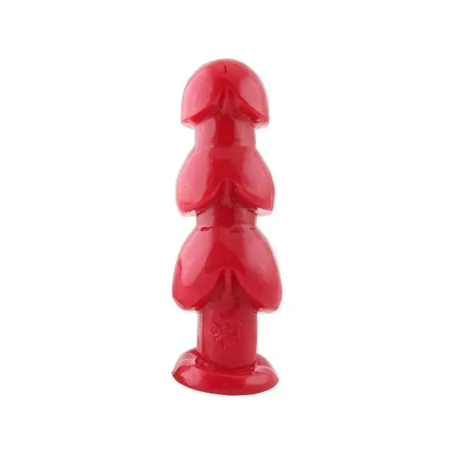 Анальная пробка TSX Large Three Bangs for Your Butt Red - 29 см