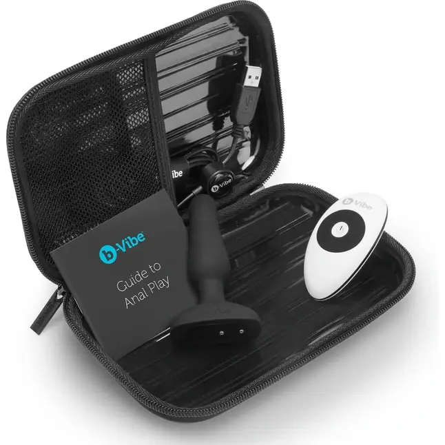 Анальная вибропробка чёрного цвета NOVICE REMOTE CONTROL PLUG BLACK - 10,2 см. Фотография 5.