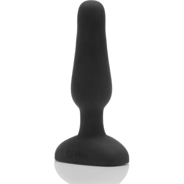 Анальная вибропробка чёрного цвета NOVICE REMOTE CONTROL PLUG BLACK - 10,2 см