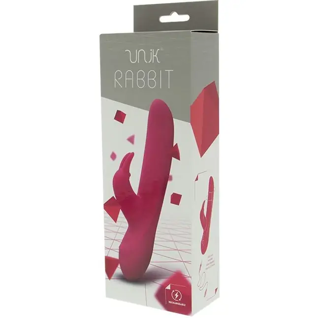 Вибратор с клиторальным отростком UNIK RABBIT - 20,7 см. Фотография 2.