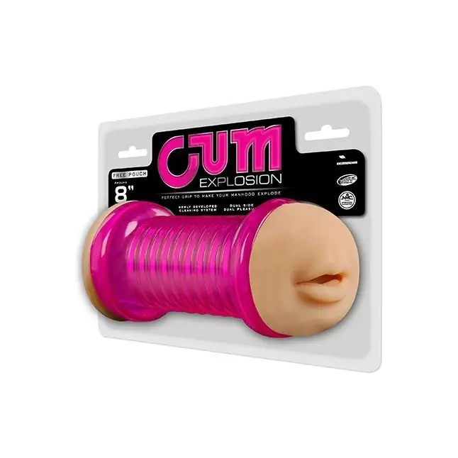 Двусторонний мастурбатор CUM EXPLOSION MASTURBATOR MOUTH VAGINA - ротик и вагина - Cum Explosion. Фотография 2.