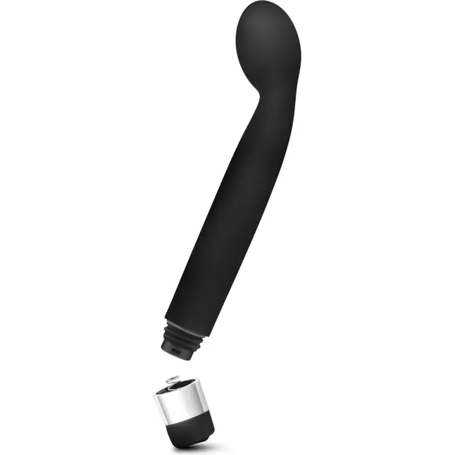 Чёрный G-стимулятор с вибрацией Scarlet G - 21 см - Rose. Фотография 2.