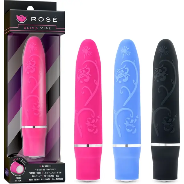 Розовый мини-вибратор Bliss Vibe - 10 см - Rose. Фотография 6.