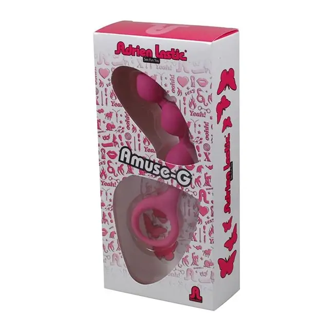 Розовая анальная цепочка TRIBALL PINK - 15 см. Фотография 2.